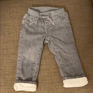 Baby Gap Straight Fleece Lined Jeans 2T